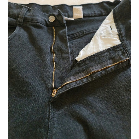 Cherokee Stretch Black Denim Jeans Womens Size 16x29 Straight Leg Casual - Picture 3 of 9